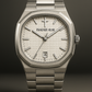 ELAD ISAIAH 41:10 White watch with steel bracelet, white textured dial and small cross
