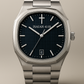 ELAD ISAIAH 41:10 Blue watch with steel bracelet, blue textured dial and small cross