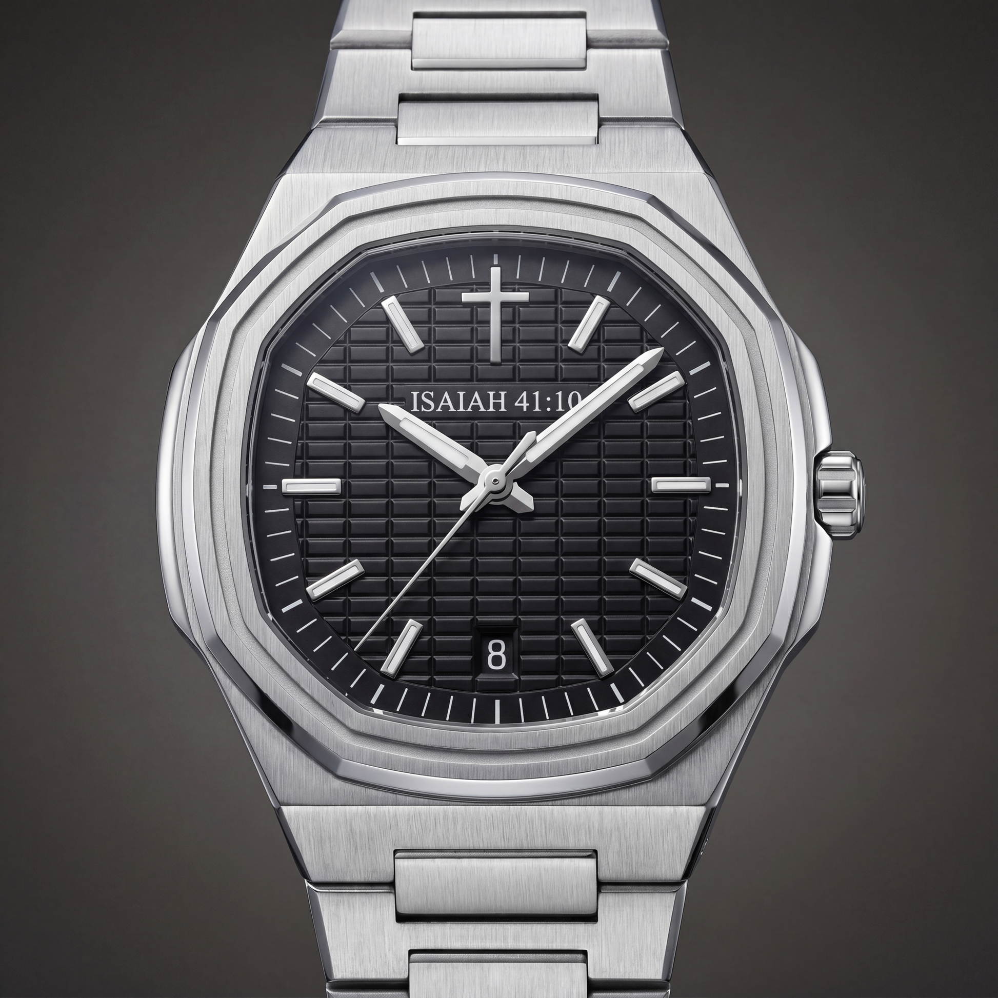 ISAIAH 41:10 Black dial